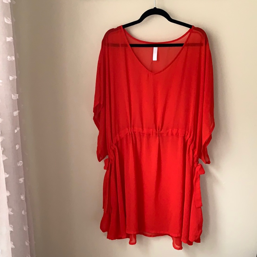 Cacique Beach Coverup - Red